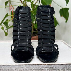 Steve Madden Black Cage Heels 🖤